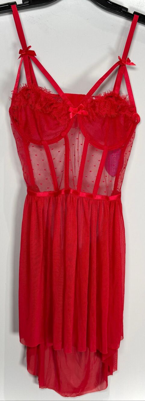 Avidlove red lingerie set size medium